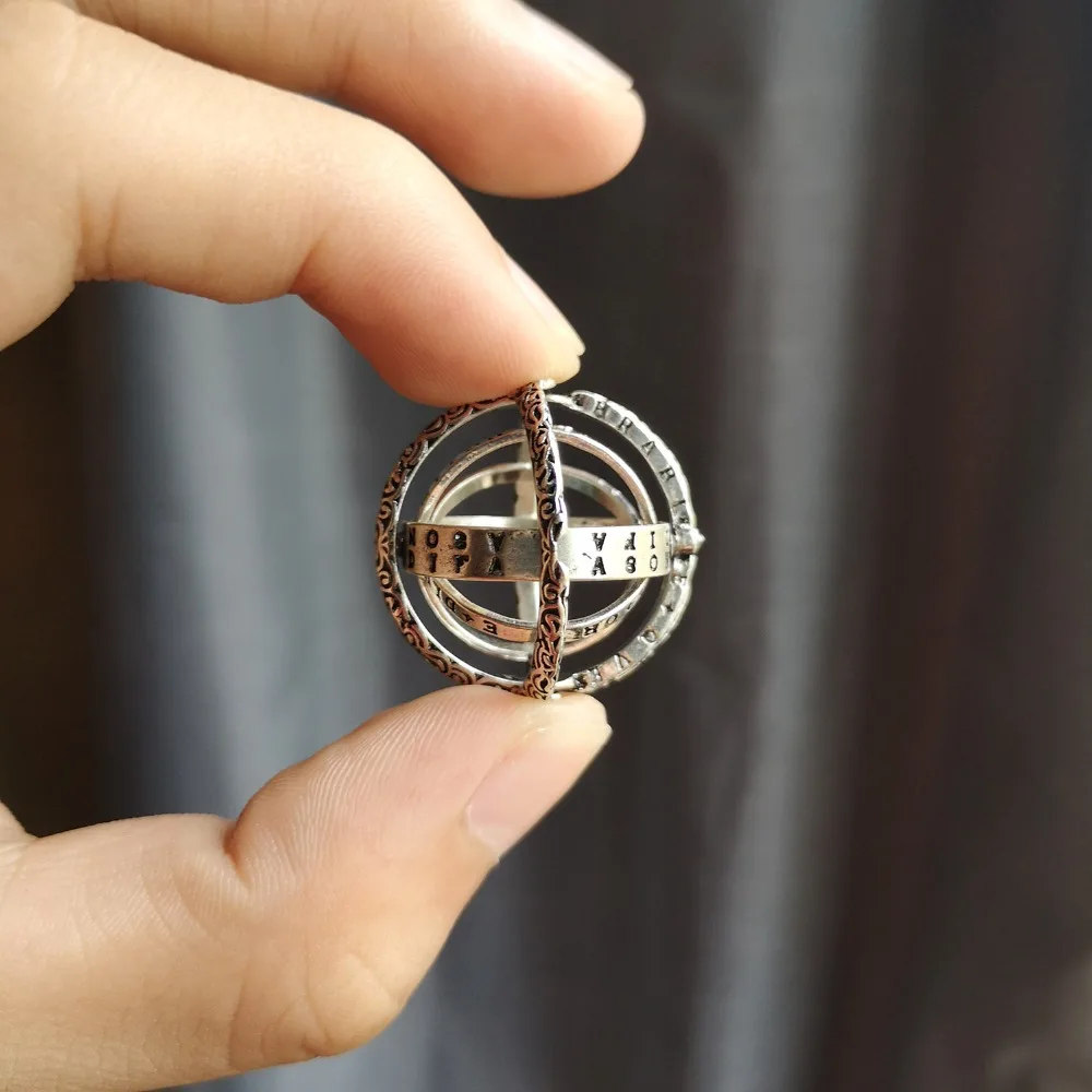 Belleper Armillary Sphere, космические кольца на палец для женщин и мужчин, Ретро стиль, деформация, флип-кольцо, Вселенная, астрономия, панк, Молодежные украшения, подарок