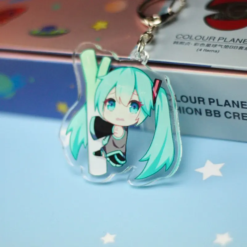 5 шт./лот аниме акриловые игрушки Фигурки Luo Tianyi брелки для косплея автомобили