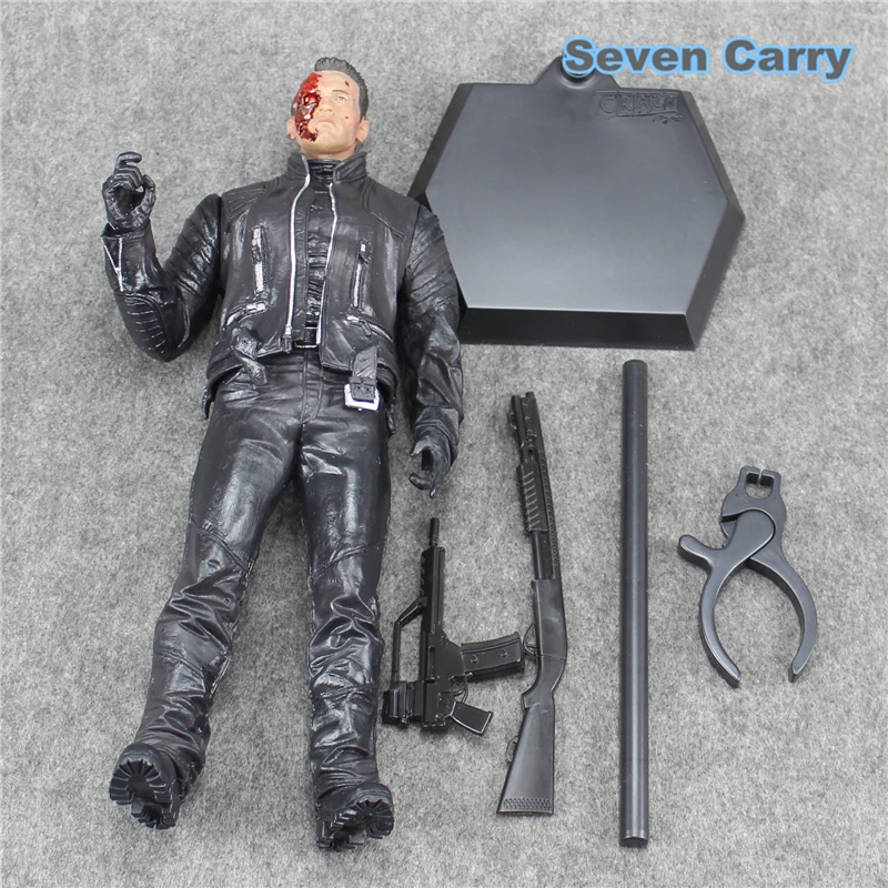 NECA The Terminator Genisys Arnold Schwarzenegger T-800 Battle Damage Ver ПВХ фигурка Коллекция Модель игрушки 35