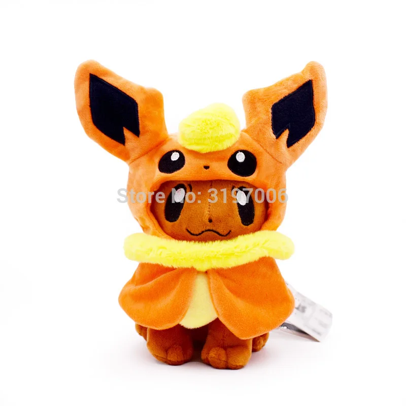 19 22 см 4 Stijlen Eevee Pluche Poppen Jolteon Umbreon Flareon brion Косплей Zachte Knuffels Бесплатная