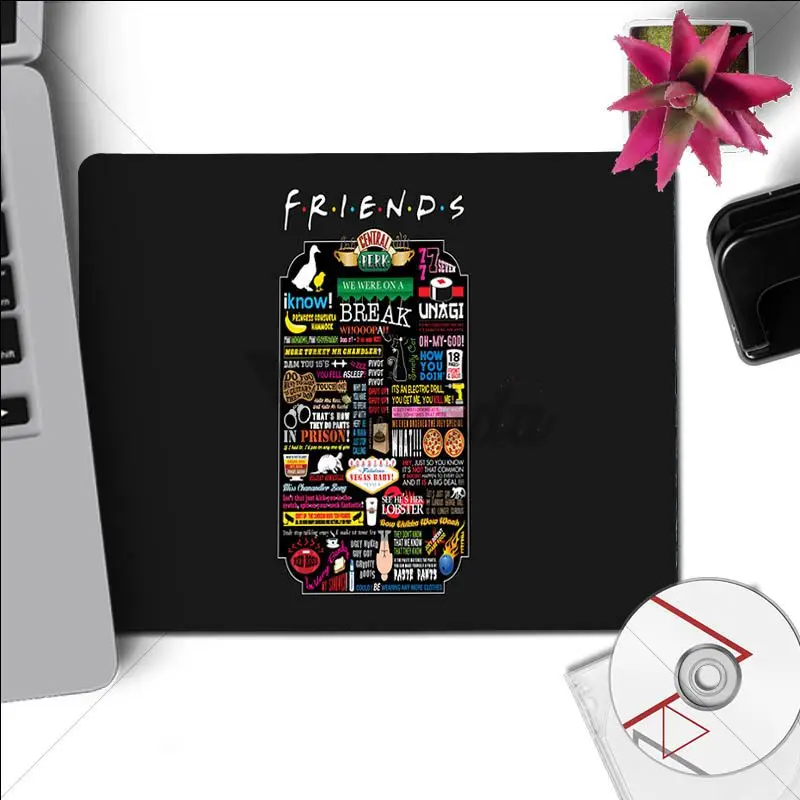 Yinuoda friends tv show коврик для мыши PC компьютерный коврик Размер для 180x220x2 мм и 250x290x2 мм маленький коврик для мыши - Цвет: No Lock Edge25x29cm