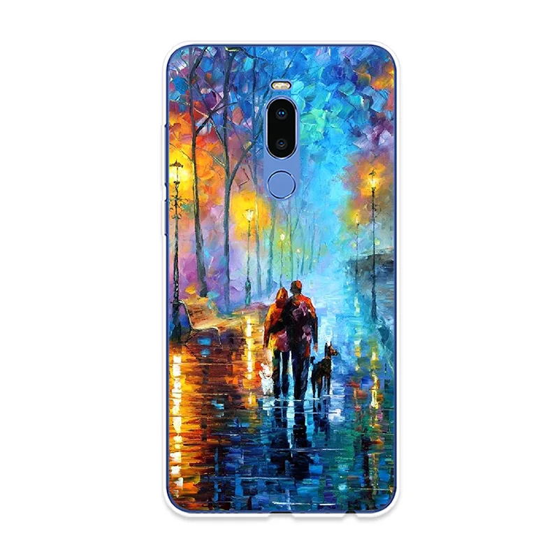 Чехол для телефона Meizu 15 Lite 16 16th Plus 16X 16S X8 силиконовый чехол с рисунком маслом Note 8 9