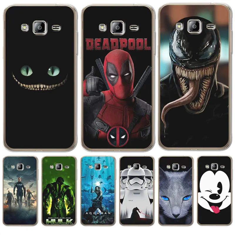 Роскошный чехол с изображением дедпула из комиксов Марвел venom для samsung Galaxy J3 J4 J5 J6 J7 J8 плюс J2 чехол-накладка для Prime силиконовый чехол Etui