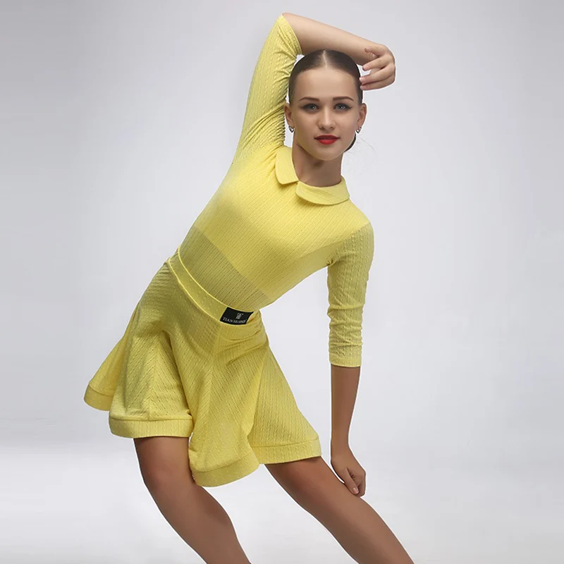 Платье для латиноамериканских танцев платье девочек танцевальные костюмы детей