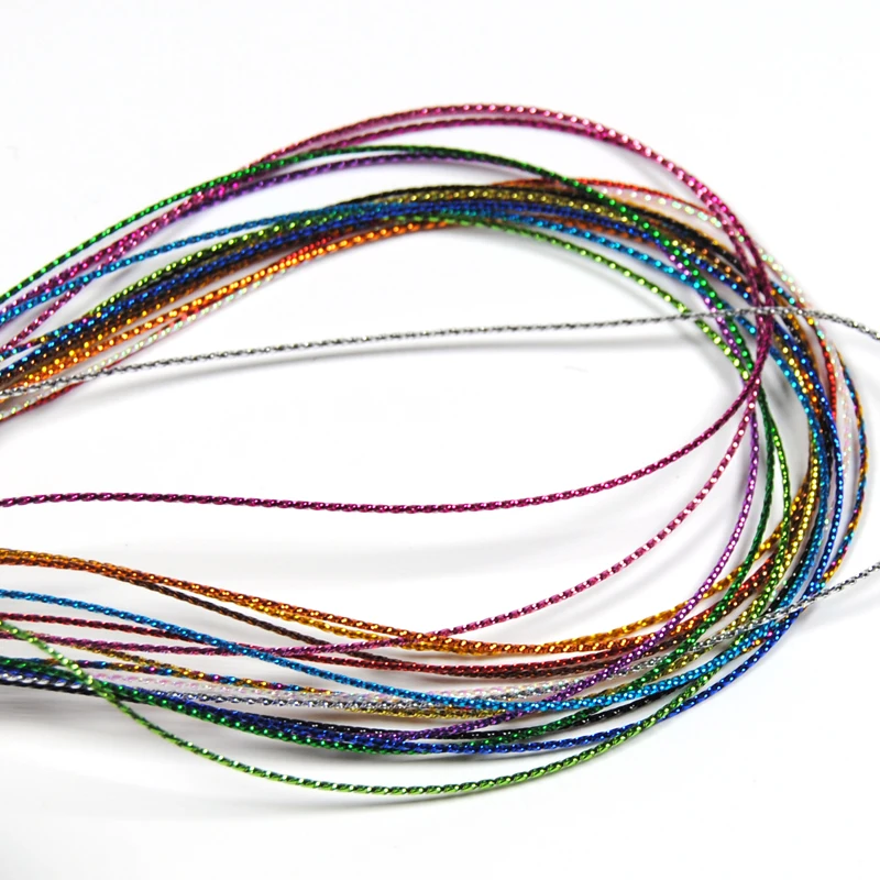 [1 шт.] 2 ярда блеск для вязания мушек в рубчик чиронид Нимфа оплетка линия