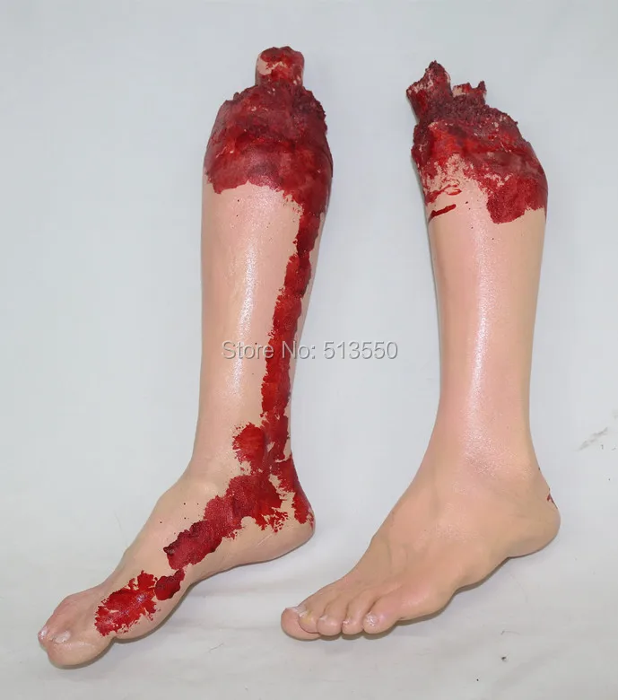 

Halloween Horror Props Dreadful Bloody Foot Haunted House Party Decoration