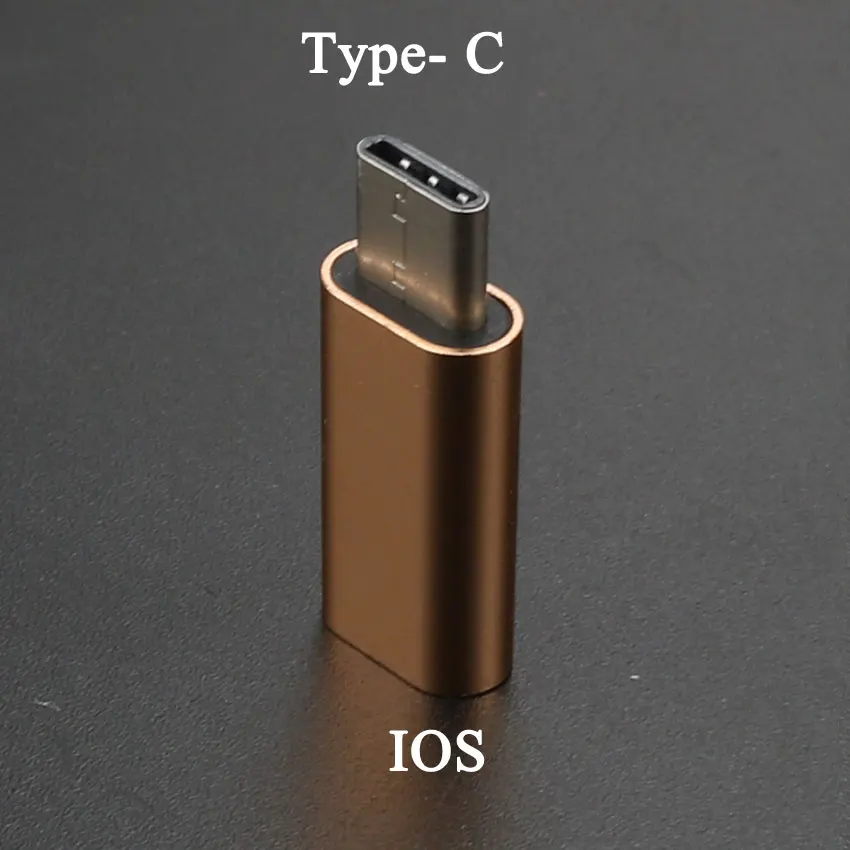 Юйси тип-c конвертер к Micro USB 3,0 USB-C адаптер для iPhone и Android зарядное устройство/дата кабель разъем к iOS порт
