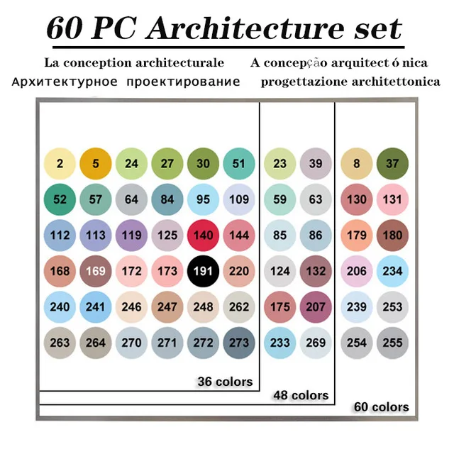 P FINECOLOUR 160 цветов двуглавая краска Эскиз маркер ручка архитектура на спиртовой основе искусство маркеры набор манга рисунок - Цвет: P