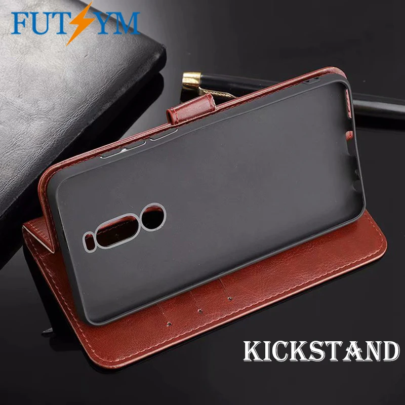 Vintage Flip Leather Kickstand Case for Nokia 7 Plus Shockproof Card Holder 8 9 Pefect Touch Fundas | Мобильные телефоны и