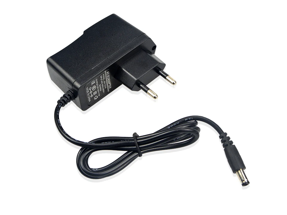 DC 12V 1A ЕС плагин Питание адаптер переменного тока 100 V-220 V Вход DC 12V Выход Электрический преобразователь для Светодиодный светильник CCTV Камера зарядки
