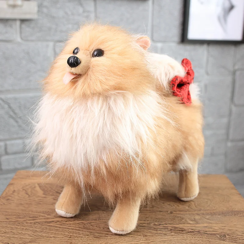 

1pc Simulation fashion dog New Arrival Realistic Dog Plush Lifelike Stuffed Animal Soft Toy Dog Peluche Puppy Doll for Kids