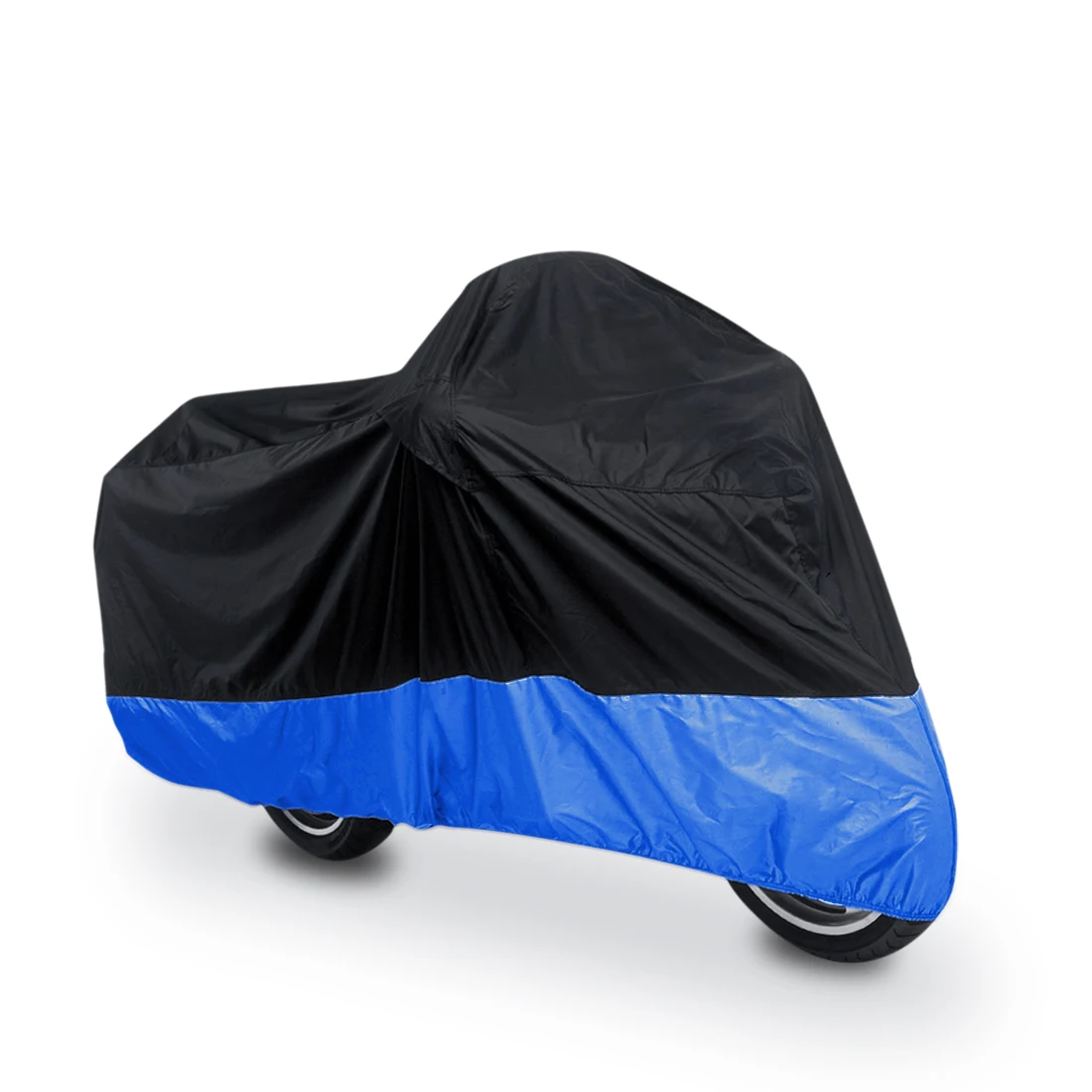 Black Blue Uxcell, 180 T, мотоциклетный чехол для велосипеда, всесезонный, водонепроницаемый, пылезащитный, УФ, защитный, для улицы, для внутреннего, для мотоцикла, для скутера, для мотоцикла, дождевик - Цвет: Black Blue