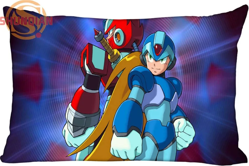 Новинка наволочка Megaman на молнии Размер чехла 45x35 см 40x60 45x75 50x75 (две стороны) | Дом и