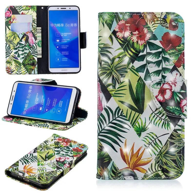 JFWEN 3D чехол-книжка для huawei Honor 7A DUA-L22, 5,45 дюймов, чехол, откидной кожаный кошелек, чехол для телефона s для huawei Y5, чехол - Цвет: 9