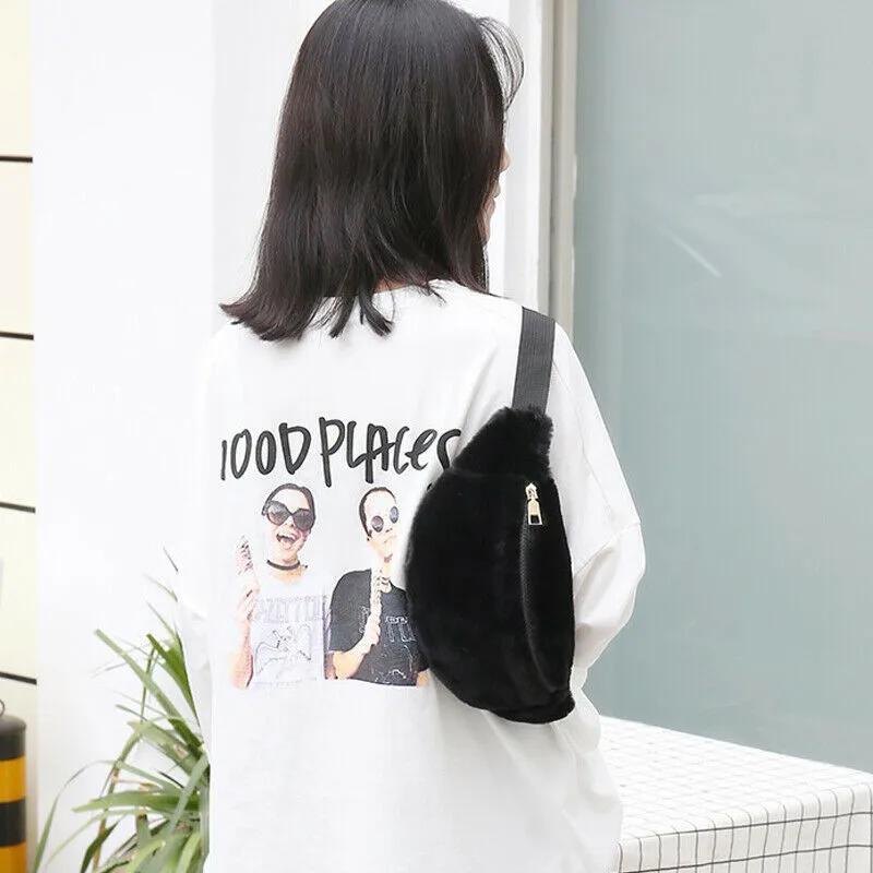 Новая модная поясная сумка для женщин и девочек ремень из искусственной кожи на