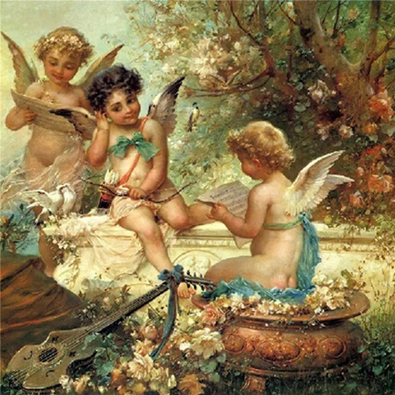 Фея Алмазная картина крестиком 3D сделай сам вышитый бриллиантами Ангел картины с