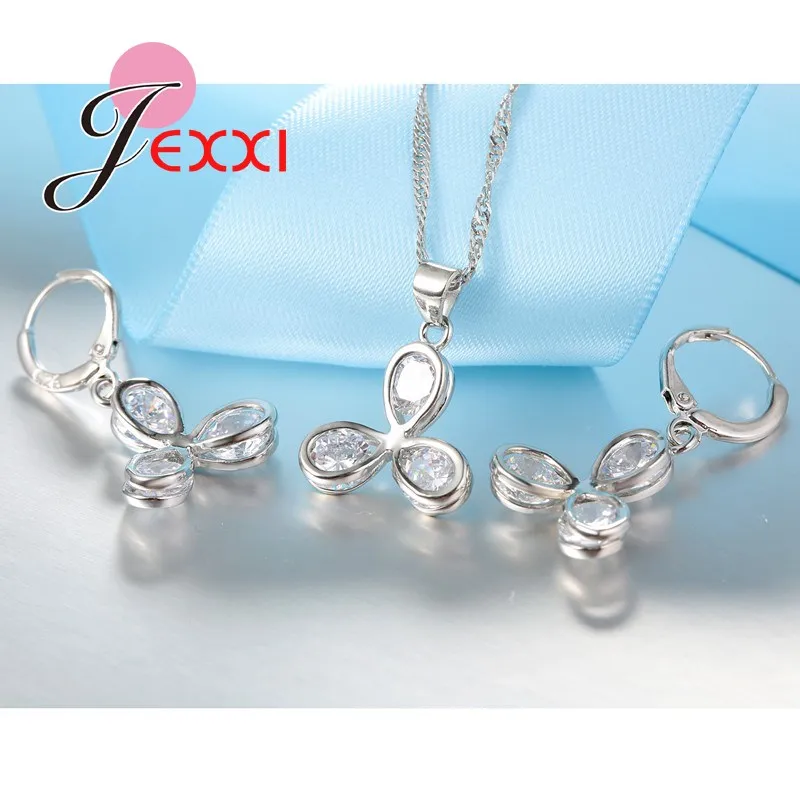 Горячая Распродажа изящный брендовый дизайн серебро 925 пробы кристалл свадебный