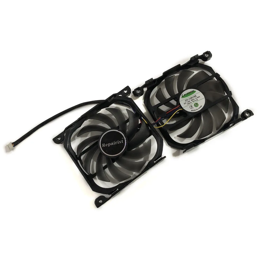 2 шт./компл. GPU радиатор CF 12915S графическая карта вентилятор для Эльза GeForce GTX 1080Ti 1070Ti