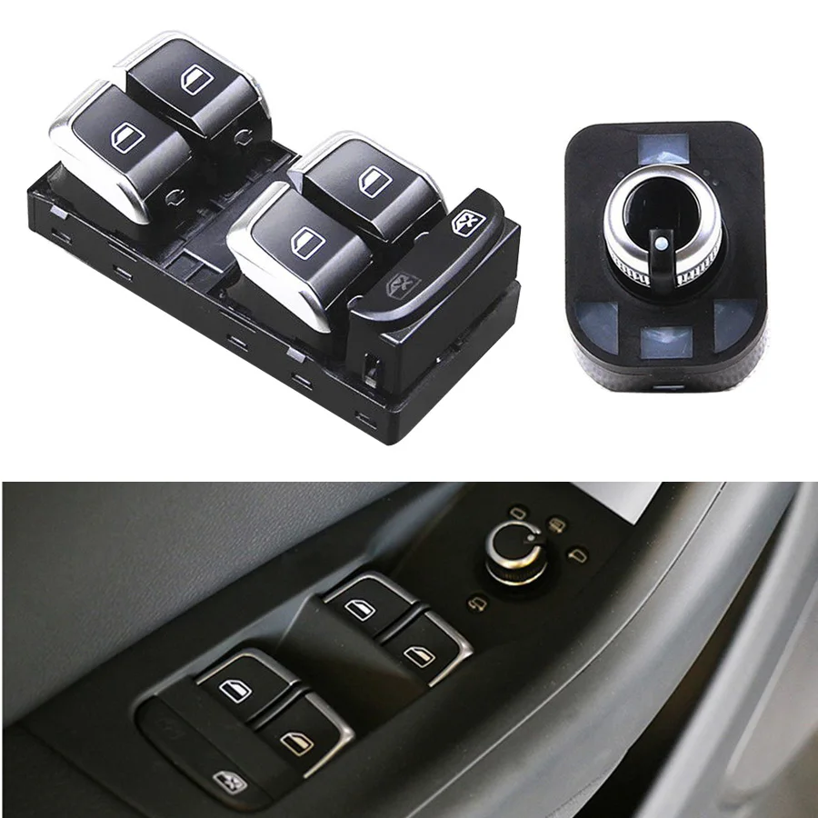 Qty2 TUKE OEM 8KD95851 хромированный метрический зеркальный контур для A4 B8 A5 8 T Q5 8R S4 S5 8K0959851D