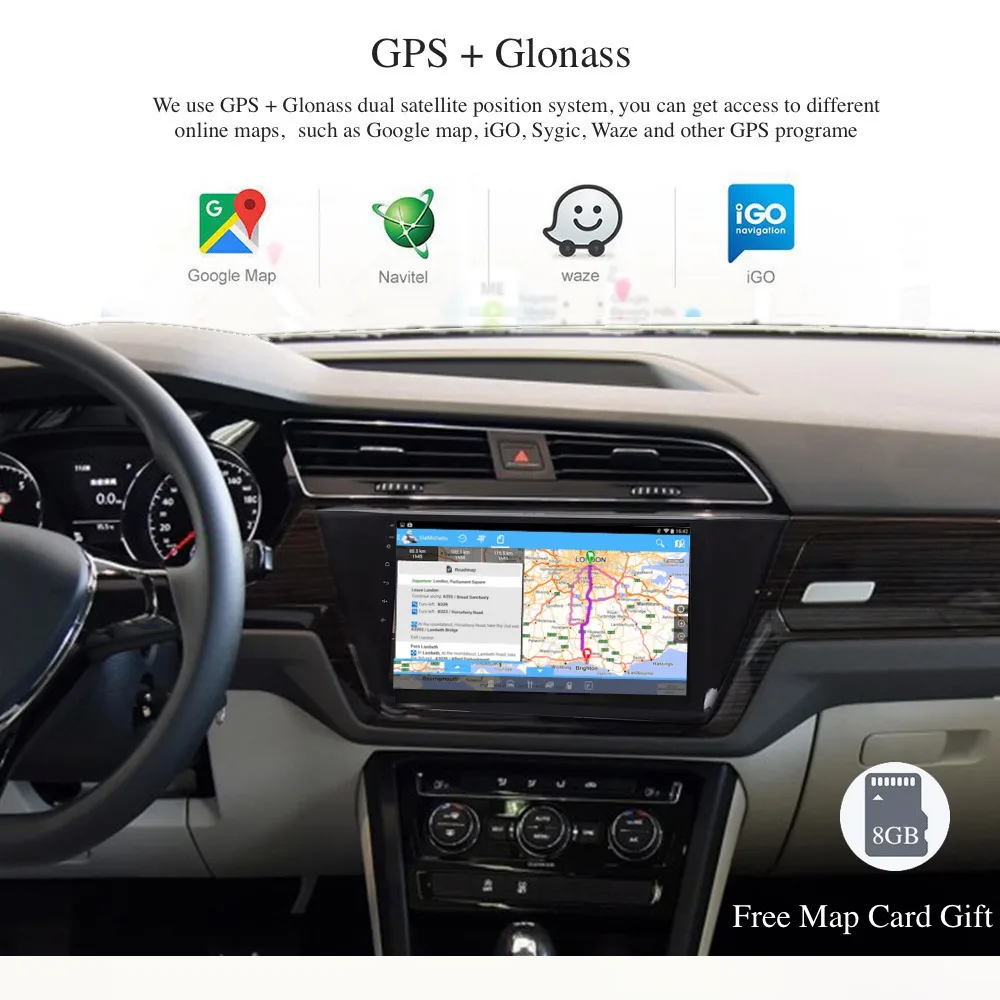 Android 9,0 Автомагнитола 2 Din gps Navi для VW Touran PX6 DSP ips HDMI 4 Гб+ 64 Гб RDS wifi USB BT AUX carplay карта