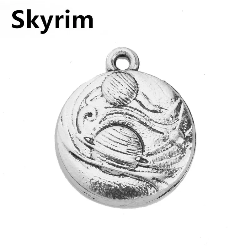 Skyrim DIY Ювелирные изделия фурнитура Аксессуары планеты Подвески посеребренные