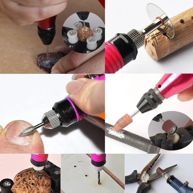 15 шт./компл. DIY Электрический гравировка гравер ручка вырезать инструмент для ювелирных изделий металла Стекло штепсельная вилка европейского стандарта@ v-образной КРЕПЕЖНОЙ ПЛАСТИНОЙ LS
