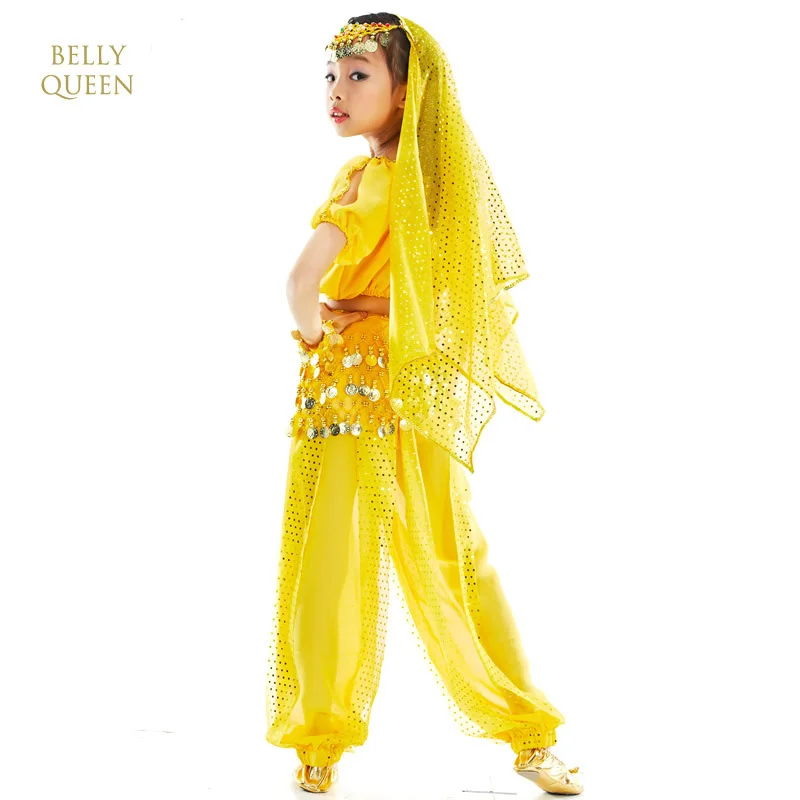 2019 индийские танцевальные костюмы для детей 6 шт. Детский костюм танца живота