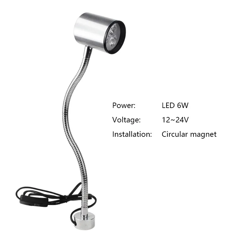 LED 6W 12-24V d Гаражный светодиодный светильник s 9 Вт 12 в 36 В 220 В машинный светильник станок с ЧПУ фрезерный станок светильник Промышленный светодиодный светильник швейный станок токарный светильник s - Цвет: LED 6W 12-24V d