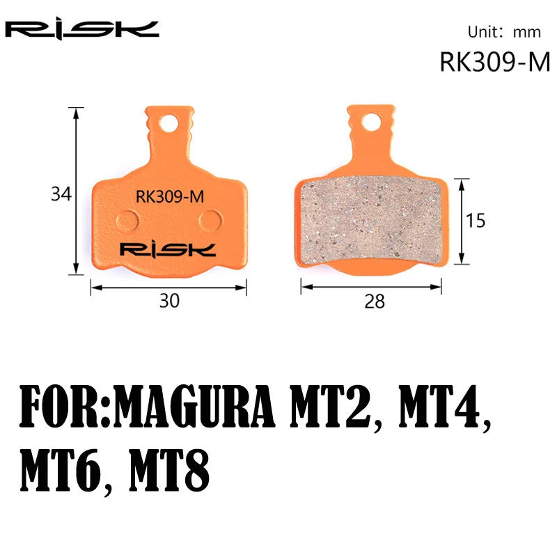 Цельнометаллические велосипедные дисковые Тормозные колодки для MAGURA MT2/MT4/MT6 MT8 1
