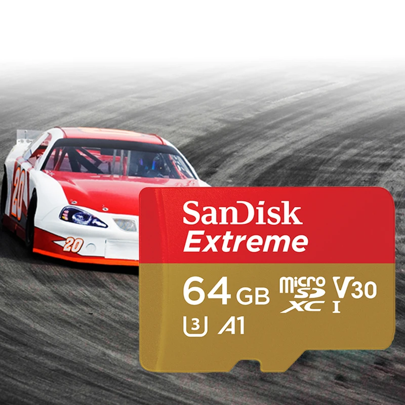 Оригинальная карта памяти SanDisk Micro SD 64 Гб Microsdxc U3 A1 C10 100 МБ/с./с 4k TF Trans Flash Cartao de Memoria