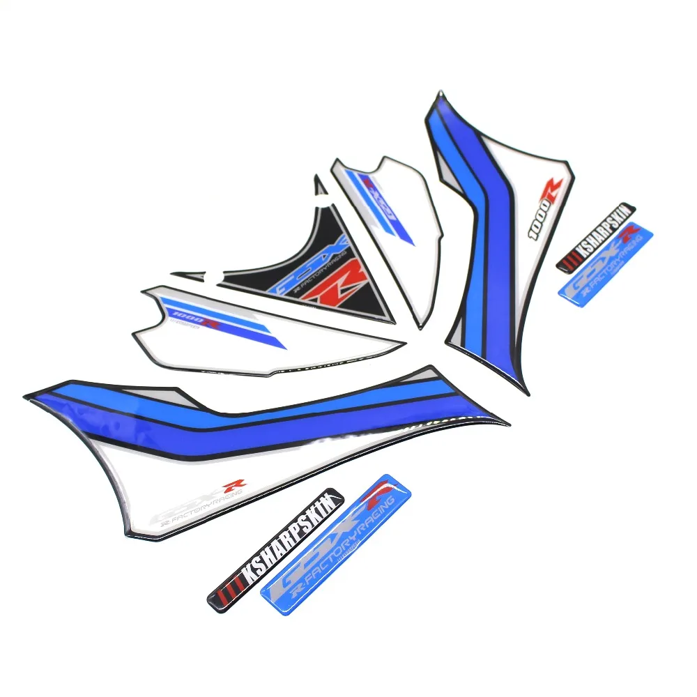Для SUZUKI GSXR1000R GSXR1000 R GSXR 1000R мотоцикл 3D Стикеры передний обтекатель мотором