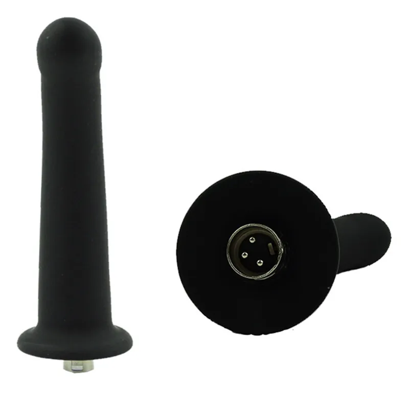 SML секс анальный фаллоимитатор машина аксессуар с силиконовым черным