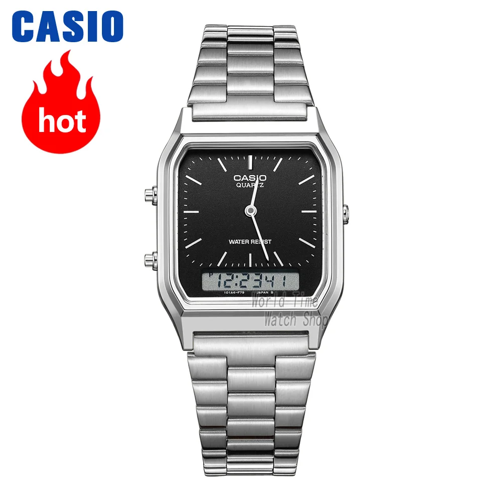 AQ230A1D-1 Casio часы золотые часы мужчины лучший бренд класса люкс LED цифровые водонепроницаемые кварцевые мужские часы спортивные военные наручные часы relogio masculino reloj hombre erkek kol saati montre homme zegarek meski - Цвет: AQ230A1D-1