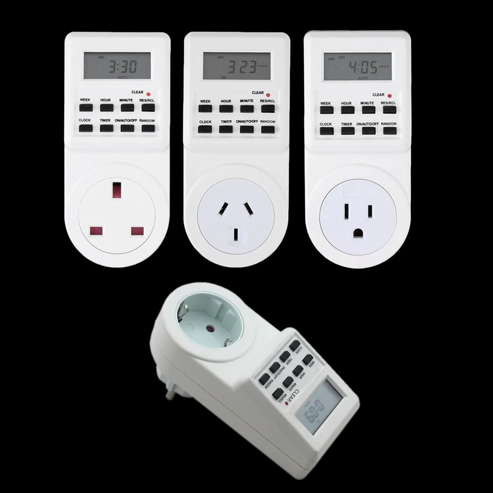 Штепсельный программируемый таймер розетка с часами Многофункциональный тестер