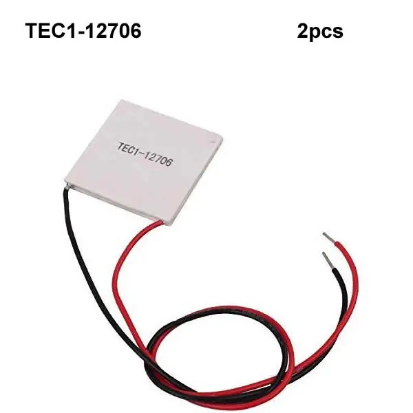 TEC-12706 2 шт. TEC1-12706 12V 6A TEC1 Термоэлектрический охладитель полупроводник Пельтье Холодильное 12706 12709 12710 12715 - Цвет лезвия: TEC-12706