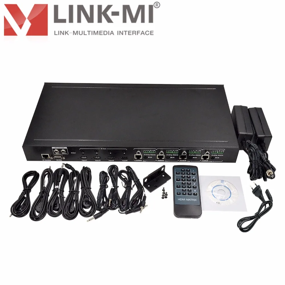 LINK-MI LM-MX07 HDMI 2 0 и HDCP 70M 4X4 HDBaseT матрица 4k 2k @ 60Hz 4 in out | Электроника