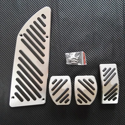 MT 4 PCS TTCR-II аксессуары для peugeot 307 308 407 408 2008-2012 AT/MT авто ручная педаль Pedales наклейки Стайлинг коврики под тарелки крышка - Название цвета: MT 4 PCS