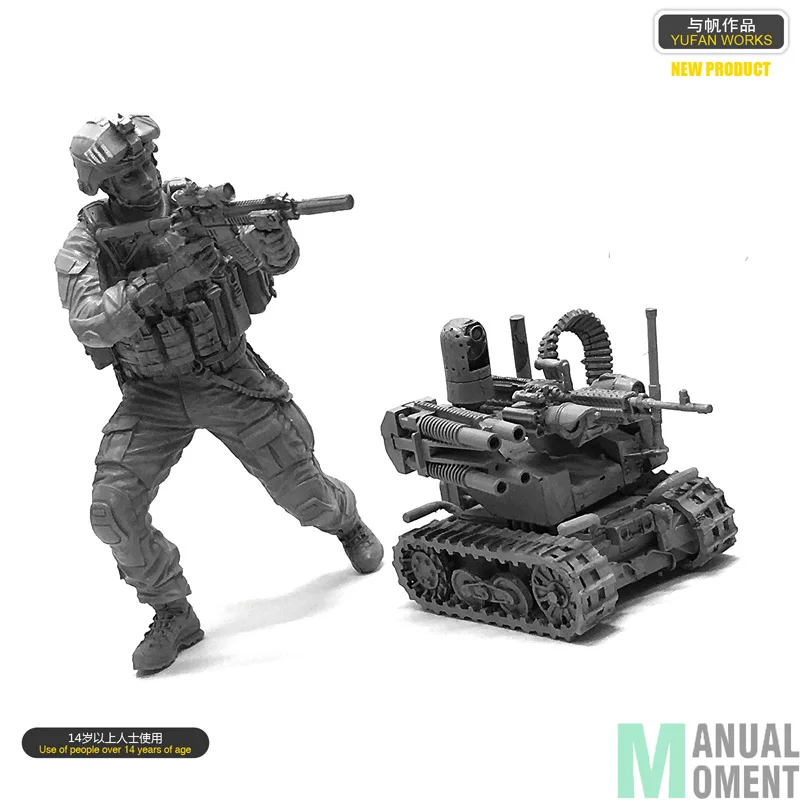Высокое качество миниатюрный 1/35 ВМС США Seal Commando солдат и боевые роботы