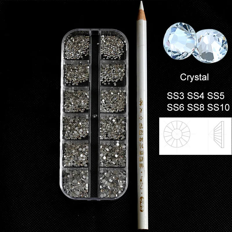 Набор стеклянных камней для украшения ногтей со стразами набор стразов | Дом и