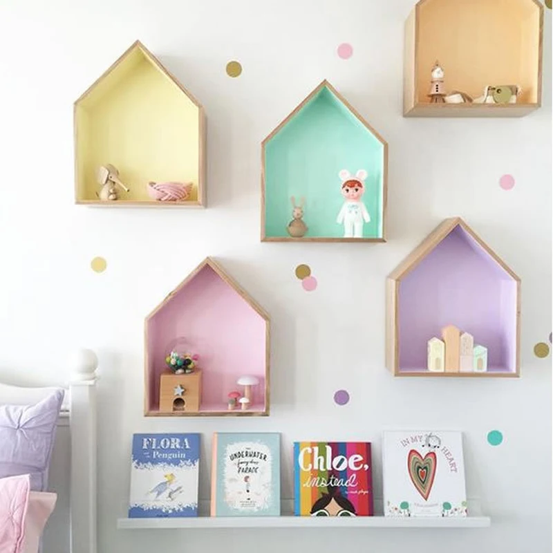 2 шт./партия INS в скандинавском стиле настенный Декор деревянный дом ключ коробка