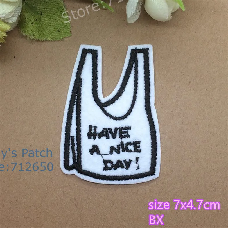 Новое поступление 10 шт. белые базовые слова embroideded Iron On sew on badge Патчи для одежды сумка для обуви аппликация аксессуар
