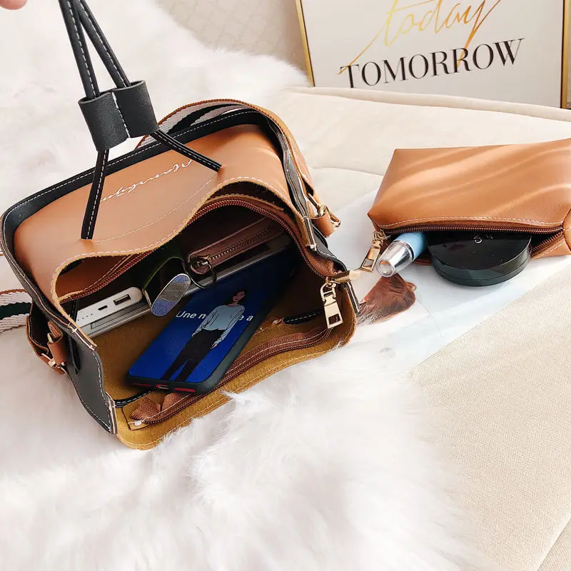 Мода ведро для женщин Сумка на шнурке высокого качества сумка через плечо