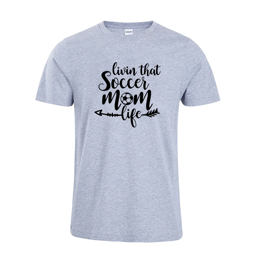 Модная футболка Livin that soccer mom life Soccer Mom Love Бейсбольная Футболка женская спортивная