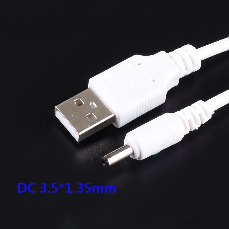 Разъем питания постоянного тока USB конвертер в 3 5*1 35 мм/постоянный ток белый