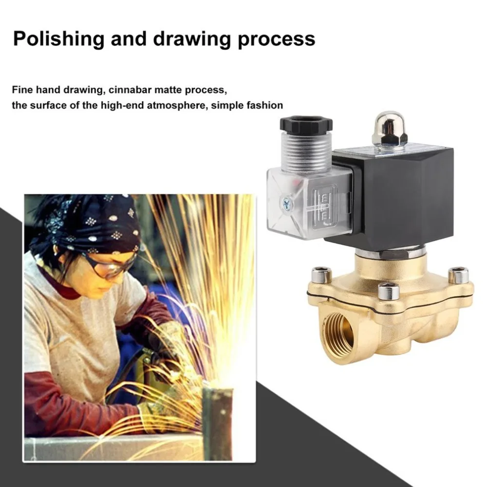 Электромагнитный клапан прямоугольной формы из чистой меди 1/2 дюйма 220 В 2