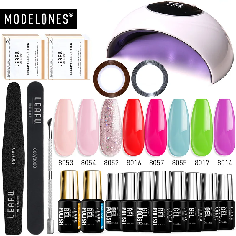 Набор для сушки ногтей Modelones 14 шт./лот УФ гель 24 Вт Светодиодная лампа USB кабель