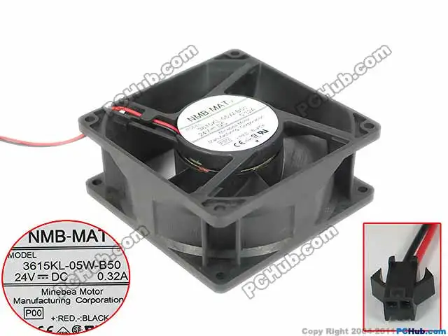 NMB MAT 3615KL 05W B50 P00 вентилятор охлаждения сервера постоянный ток 24 В 0 32 А 90x90x38 мм 2