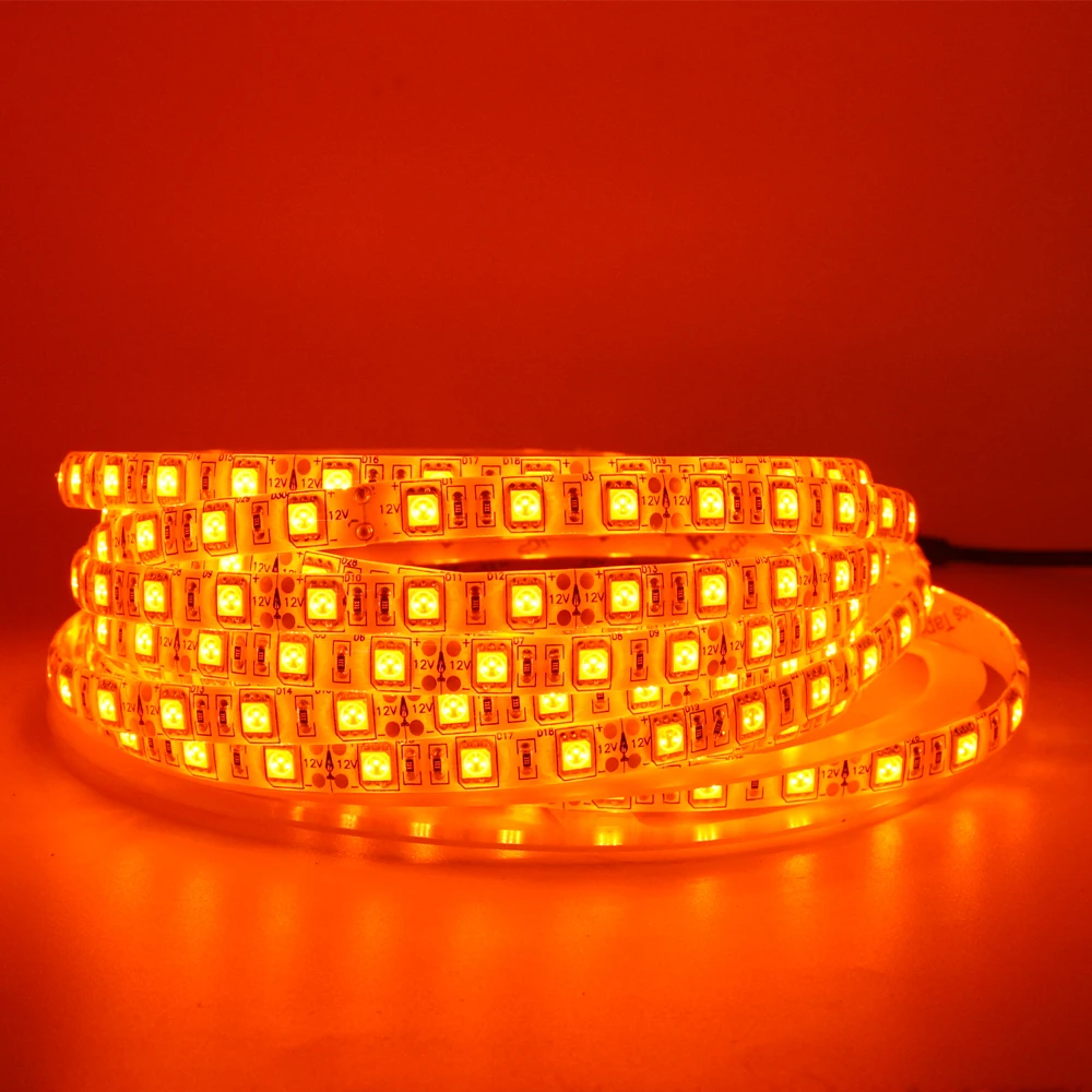 Оранжевый Светодиодный светильник 5050 SMD гибкая светодиодная лента 5 м 60