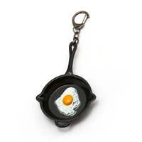 hsic pubg keychain playerunknowns battlegrounds omelette egg chicken dinner weapon keyring metal pans men chaveiro hc12829