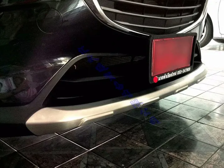 Для Mazda CX-3 нержавеющая сталь передний и задний бампер противоскользящая защитная пластина